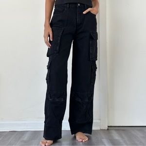 Pretty little thing black cargo pants